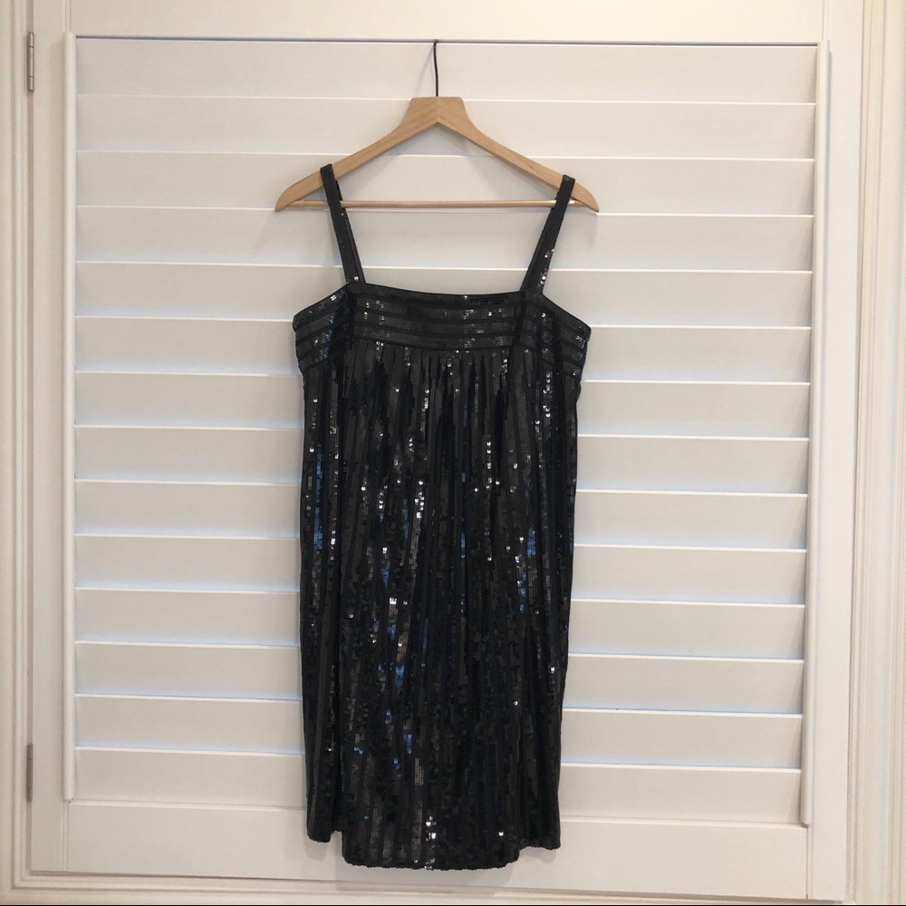 Muse Black Sequins Party Cocktail Dress 8